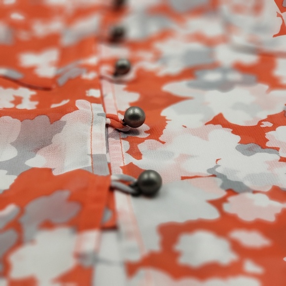 Floral Print Ruffle Neck Top Banana Republic - Picture 4 of 8